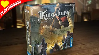 Kingsburg 3rd Edition board game Playthrough / game play | 4p