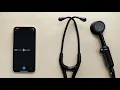 Fonendoscopio digital 3M™ Littmann® CORE; campana, tubo color negro, vástago y auricular con acabado en espejo; 69 cm; 8869 video