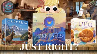 Harmonies vs Cascadia vs Calico