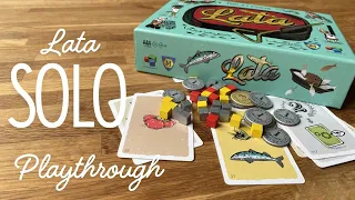 Lata - Solo playthrough - a solid beginner solo game