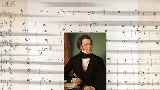 RARE HISTORICAL FOOTAGE of Schubert composing his 8th Symphony