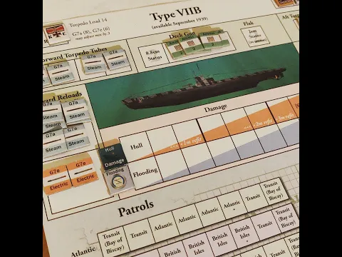 The Hunters: German U-Boats at War, 1939-43 - Playthrough (Type VIIB)