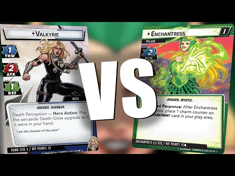 Valkyrie Leadership vs Expert Enchantress Marvel Champions Live Replay