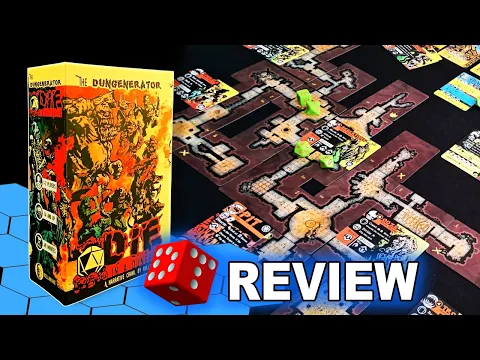 The DUNGENERATOR: DIE in a Dungeon REVIEW | Card Dungeon Crawler | Board Game