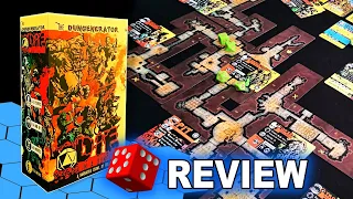 The DUNGENERATOR: DIE in a Dungeon REVIEW | Card Dungeon Crawler | Board Game