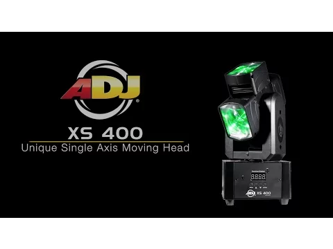 Product video thumbnail for ADJ American DJ XS-400 4x10-Watt RGBW Moving Head Light 2-Pack