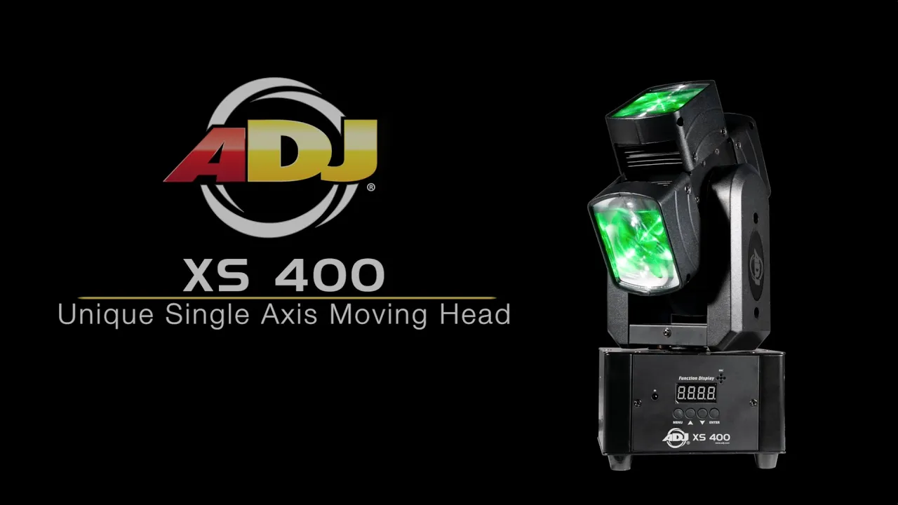 Product video thumbnail for ADJ American Dj XS 400 4x10-Watt RGBW Moving Head Light