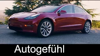 Tesla Model 3 Preview Exterior & Elon Musk presentation handover - Autogefühl
