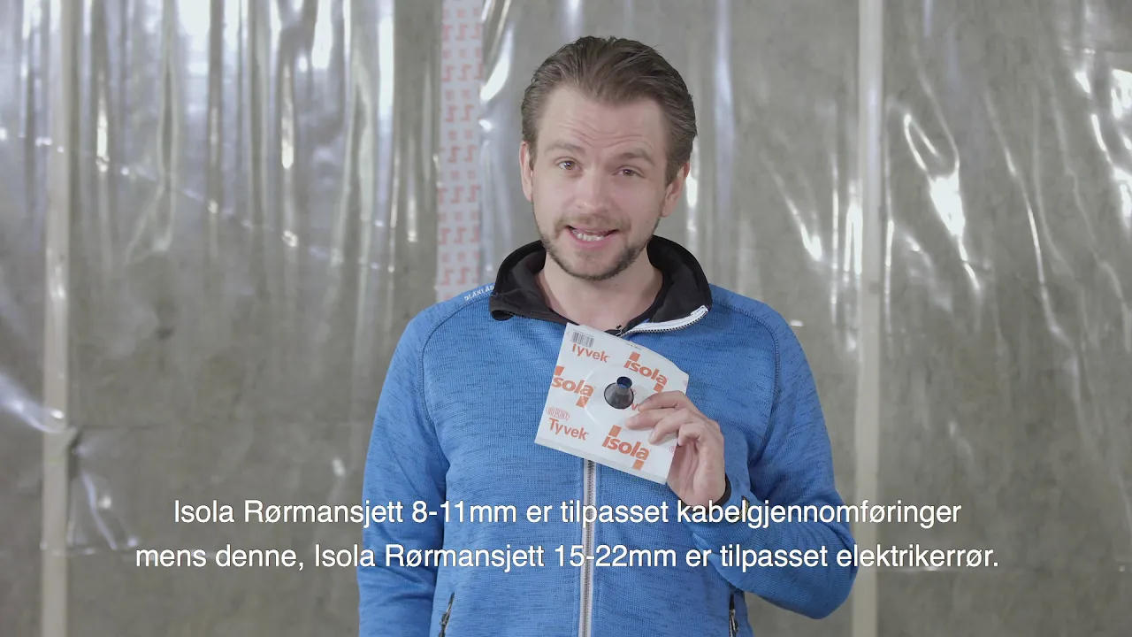 Slik tetter du rør- og kabelgjennomføringer i dampsperren