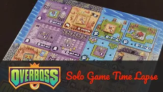 'Overboss' Full Solo Scenario (Hard Difficulty) in Less than 1 Minute (4K Board Game Time Lapse)