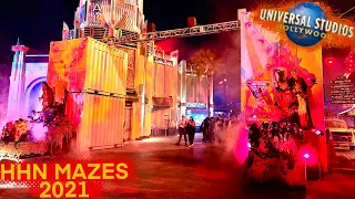 Halloween Horror Nights 9/7/21 | Walkthrough Of Mazes And Scare Zones | Universal Studios Hollywood Halloween Horror Nights 9/7/21 | Walkthrough Of Mazes And Scare Zones | Universal Studios Hollywood