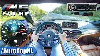 BMW M5 F90 G POWER | 770HP 4.4 V8 BiTurbo | TOP SPEED on AUTOBAHN (NO SPEED LIMIT) by AutoTopNL