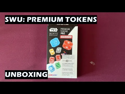 Unboxing Premium Tokens Star Wars Unlimted card game