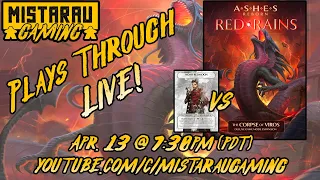 Mista Rau Gaming LIVE! Ashes Reborn: Red Rains - Corpse of Viros (Part 2)