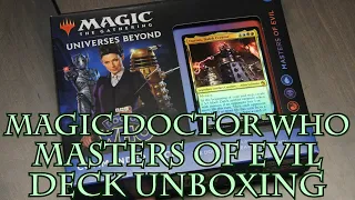 Magic Doctor Who Masters of Evil Deck Unboxing
