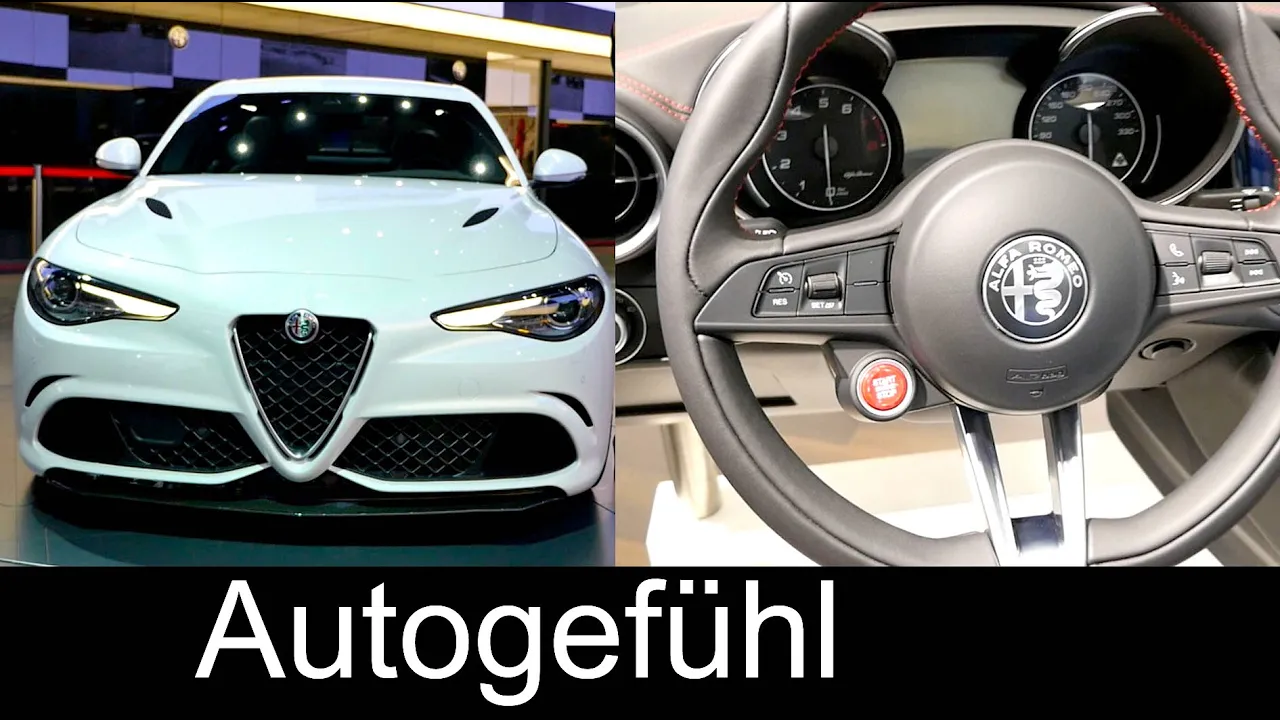 2016 All-new Alfa Romeo Giulia REVIEW at IAA exterior interior new cockpit special - Autogefühl