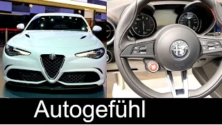 2016 All-new Alfa Romeo Giulia REVIEW at IAA exterior interior new cockpit special - Autogefühl