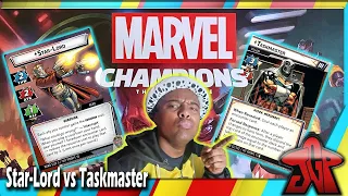 Star-Lord vs Taskmaster: Marvel Champions - The Rise of Red Skull Solo Playthrough