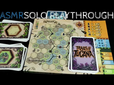 ASMR Solo Board Game Playthrough - TRAILS OF TUCANA