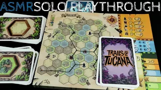 ASMR Solo Board Game Playthrough - TRAILS OF TUCANA