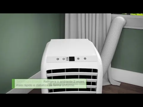 Ar Condicionado Portátil 10000BTUs 127V (110V) Frio Equation