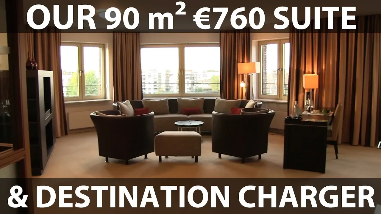 Our 90 m² suite and destination charger in Frankfurt