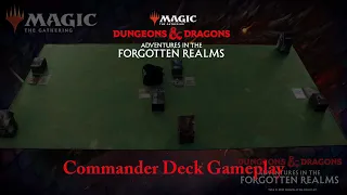 Magic: The Gathering: Adventures in the Forgotten Realms Commander Deck Gameplay
