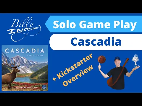 Cascadia Board Game Kickstarter Overview with Online Play Through and Review