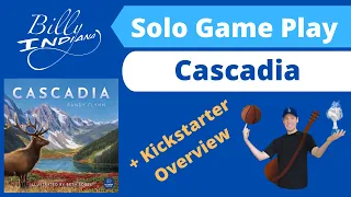 Cascadia Board Game Kickstarter Overview with Online Play Through and Review