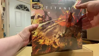 Unboxing Titans from Go On Board Games - Deluxe Kickstarter!