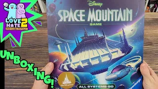 Unboxing of Disney Space Mountain Game from Ravensburger | Love 2 Hate Board Game Reviews
