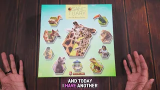 Sanctuary Board Game Unboxing | Building My Dream Zoo! #Sanctuary #boardgames