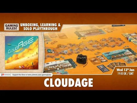 CloudAge - Unboxing, Learning & Solo Playthrough