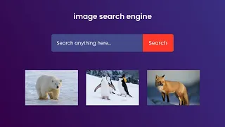 How To Create Image Search Engine Using HTML CSS and JavaScript