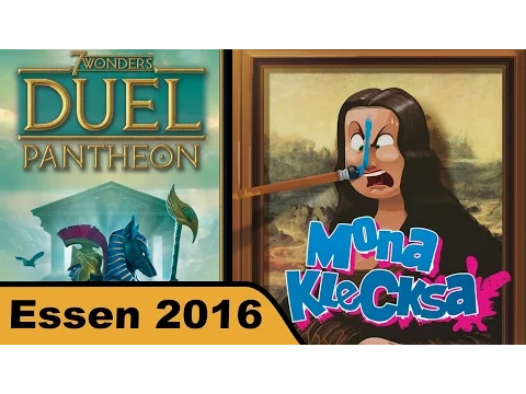 7 Wonders Duell Pantheon - Mona Klecksa - Brettspiel - Essen 2016 live