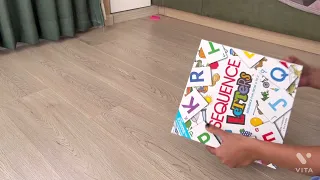 Sequence letters board game | how to make kids to learn alphabet and words with game