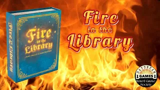 Fire in the Library Daydream Games Board Game Society Reviews
