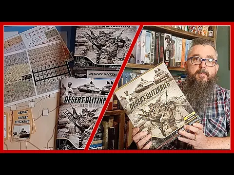 Desert Blitzkrieg - North Africa Campaign Wargame - Compass Games - Unboxing and impressions