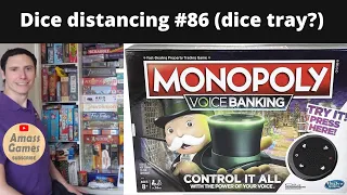 Dice Distancing 86 Monopoly Voice Banking how far do dice roll do you need a dice tray? AmassGames