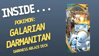 Inside…POKEMON TCG: Sword & Shield Darkness Ablaze Galarian Darmanitan Theme Deck (4K60fps)