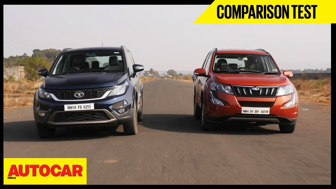 Mahindra XUV500 vs Tata Hexa | Comparison Test | Autocar India