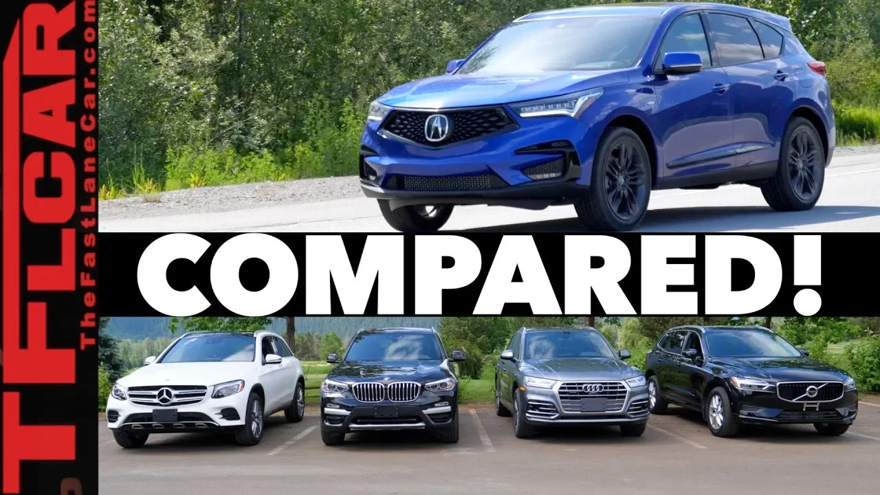 Compared! 2019 Acura RDX vs Audi Q5 vs BMW X3 vs Volvo XC60 vs Mercedes-Benz GLC