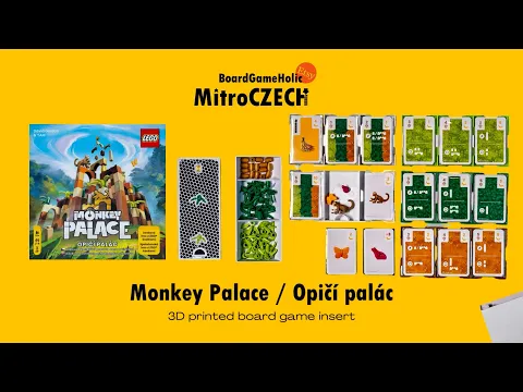 3D printed board game insert for the Monkey Palace by MitroCZECH