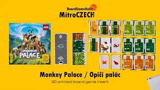 3D printed board game insert for the Monkey Palace by MitroCZECH