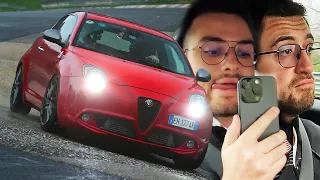 Horrible vs Great Tyre: Alfa Romeo MiTo on WET Nürburgring
