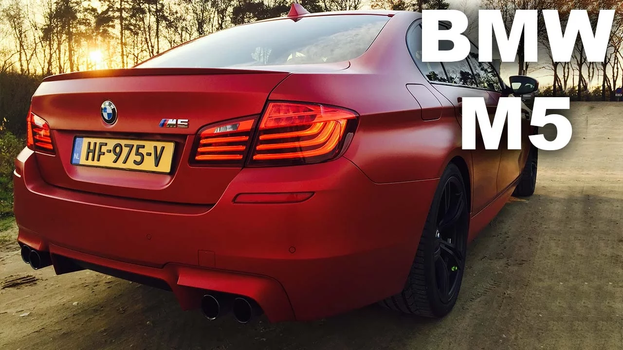 2016 BMW M5 F10 Competition Package 575 HP Review | Matte Red Menace (English Subtitles)