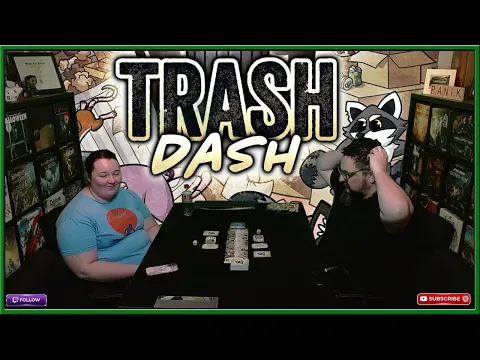 Trash Dash Board Game Playthrough From @shinypigeongames