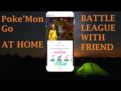 【POKEMON GO LIVE】BATTLE LEAGUE WITH FRIEND AT HOME