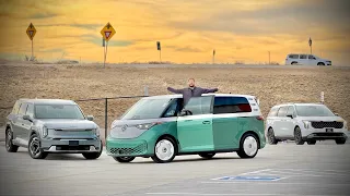 Volkswagen ID. Buzz vs Kia EV9! The Best Electric Family Hauler