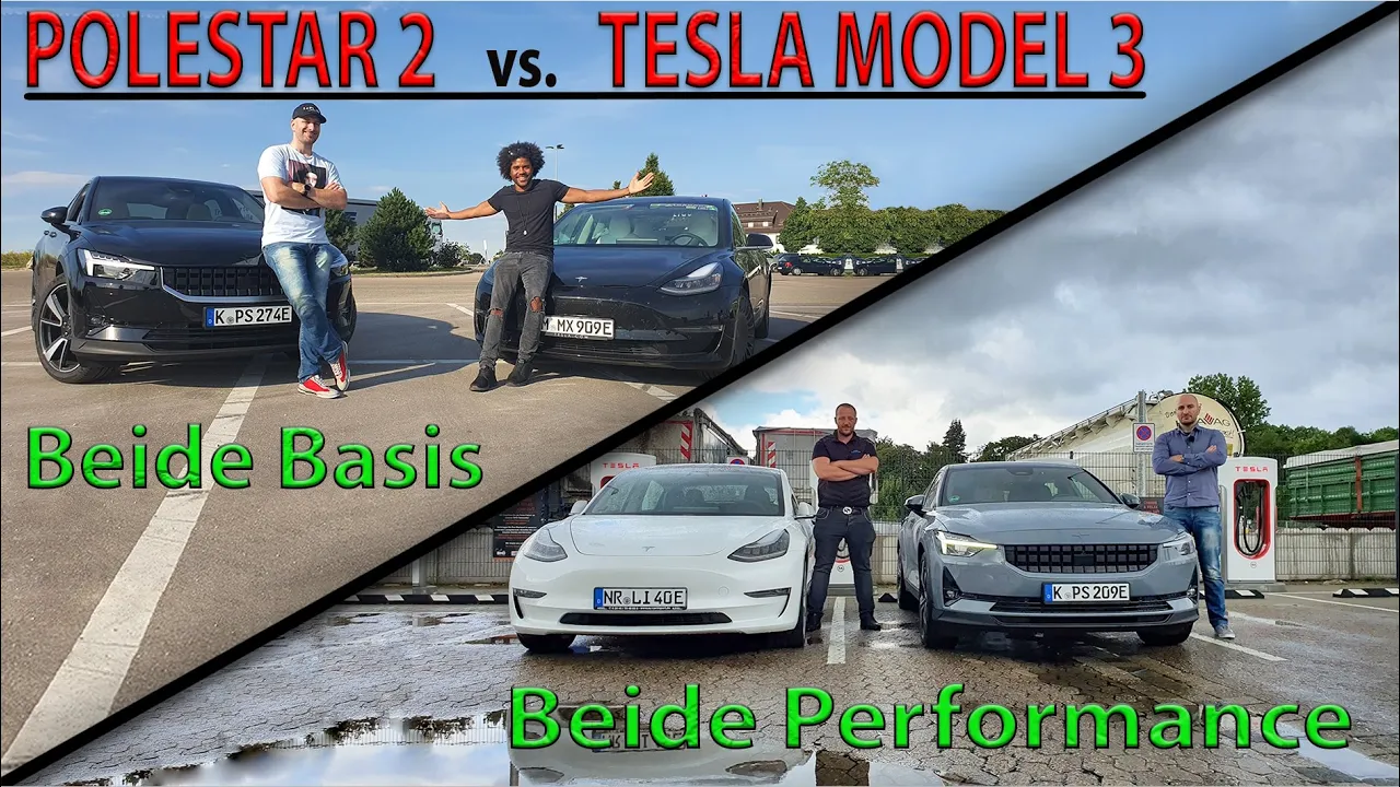 Polestar 2 vs. Model 3: Verbrauch bei 200km/h + 120km/h & Laden!